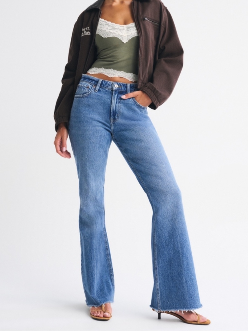 Abercrombie & Fitch Light Blue Flare Jeans